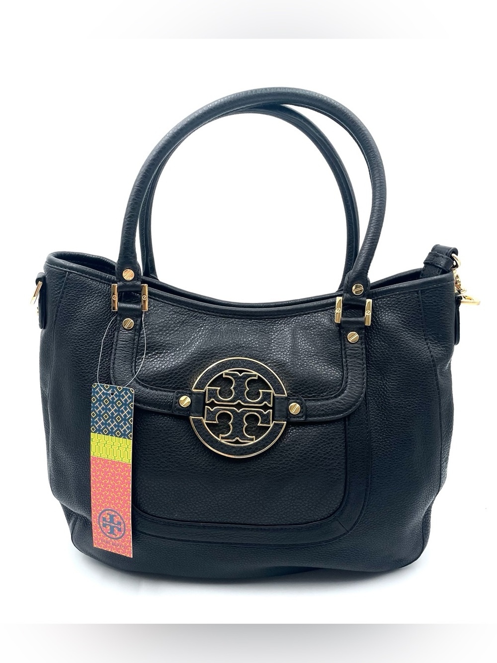 Brand New Tory Burch Black Amanda Hobo Bag